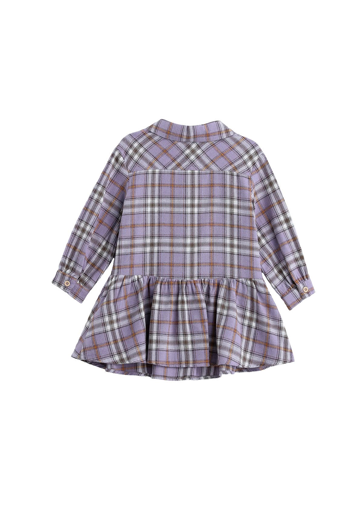 Char Dress Long Sleeve Plaid Dropwaist Flannel Dress