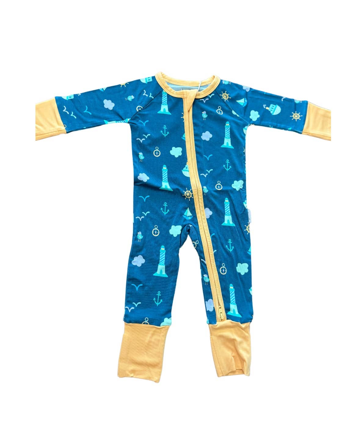 Nautical Bamboo Zippy Pajamas