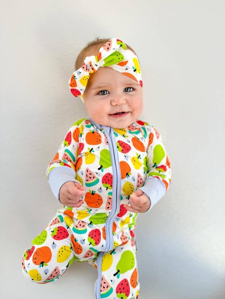 Summer Fruits Bamboo Zippy Pajamas