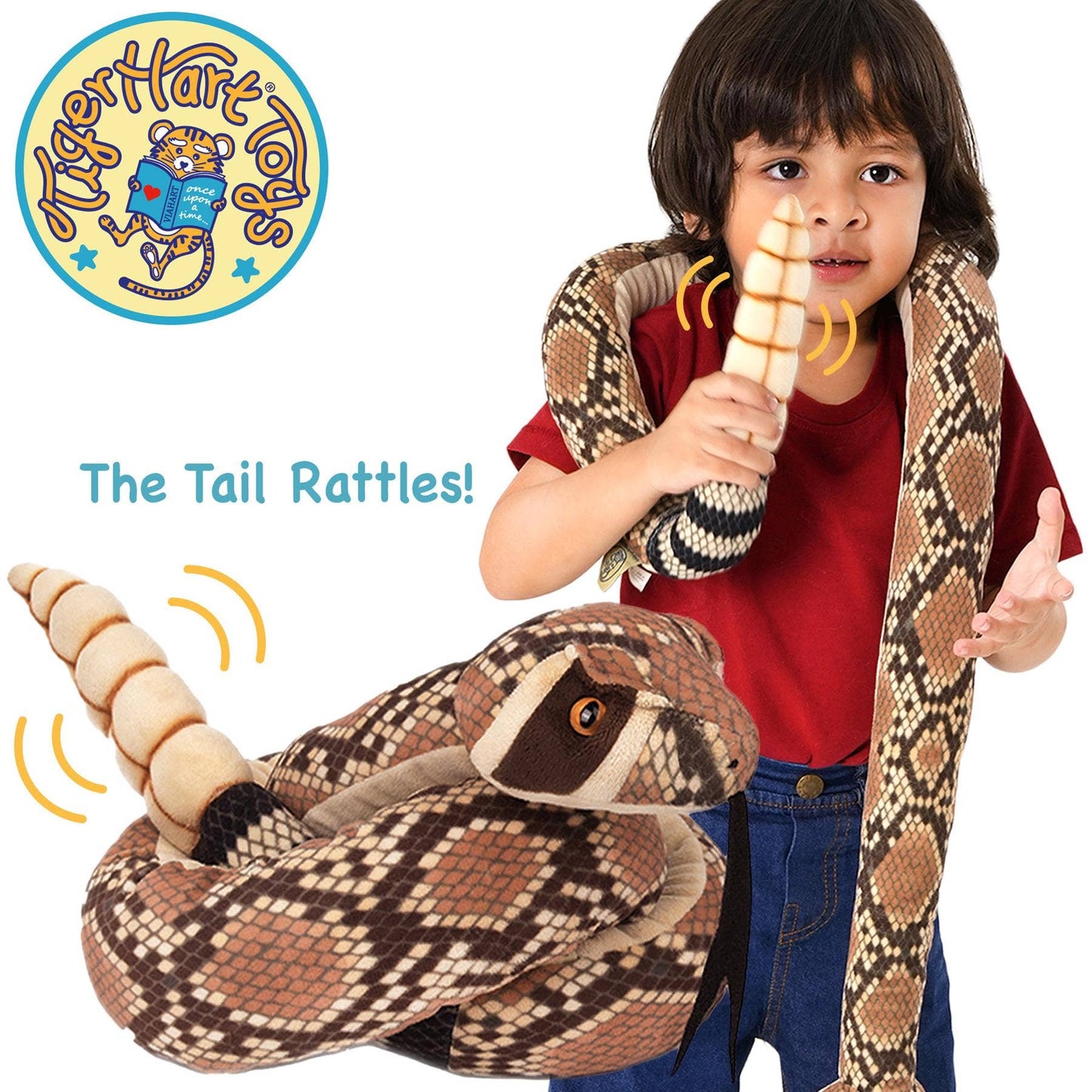 Rambo The Rattlesnake - 55 Inch Stuffed Animal Plush