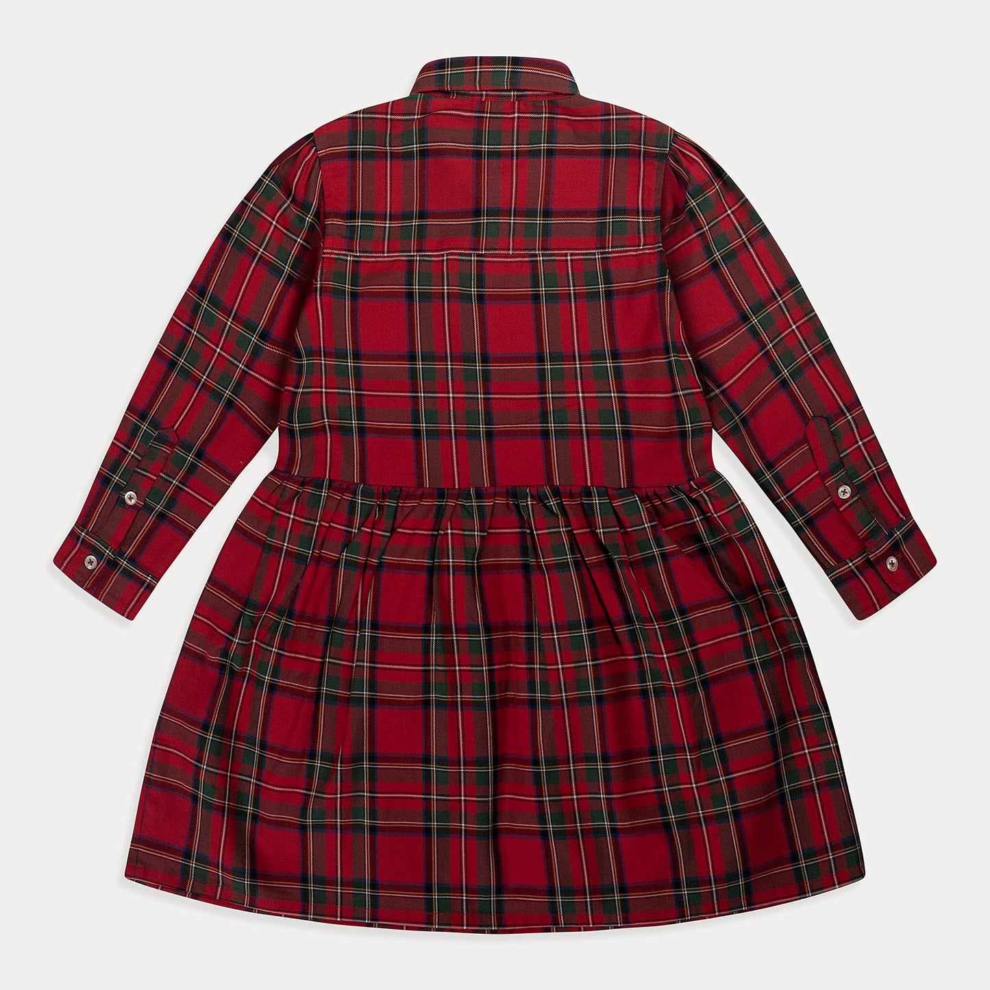 Girls Tartan Plaid Shirt Dress