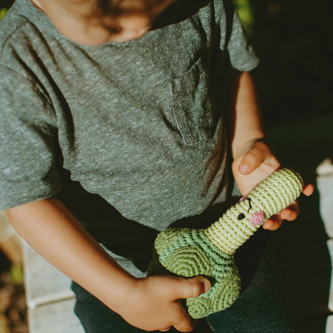 Pretend Play Food Rattle - Broccoli