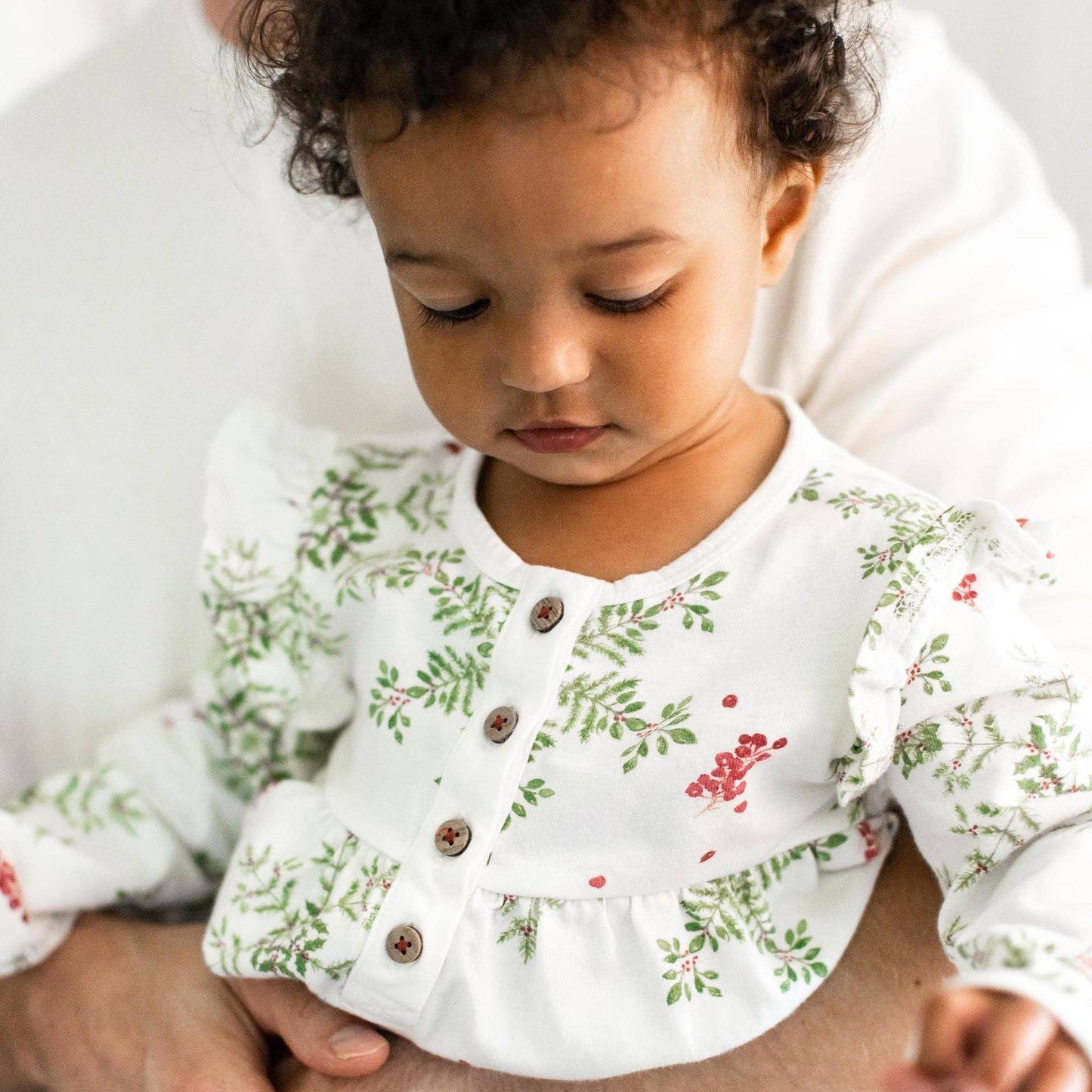 Holiday Snowflakes Baby Girl Jumpsuit