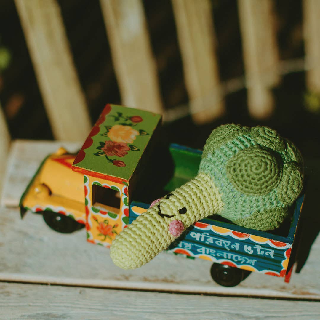 Pretend Play Food Rattle - Broccoli