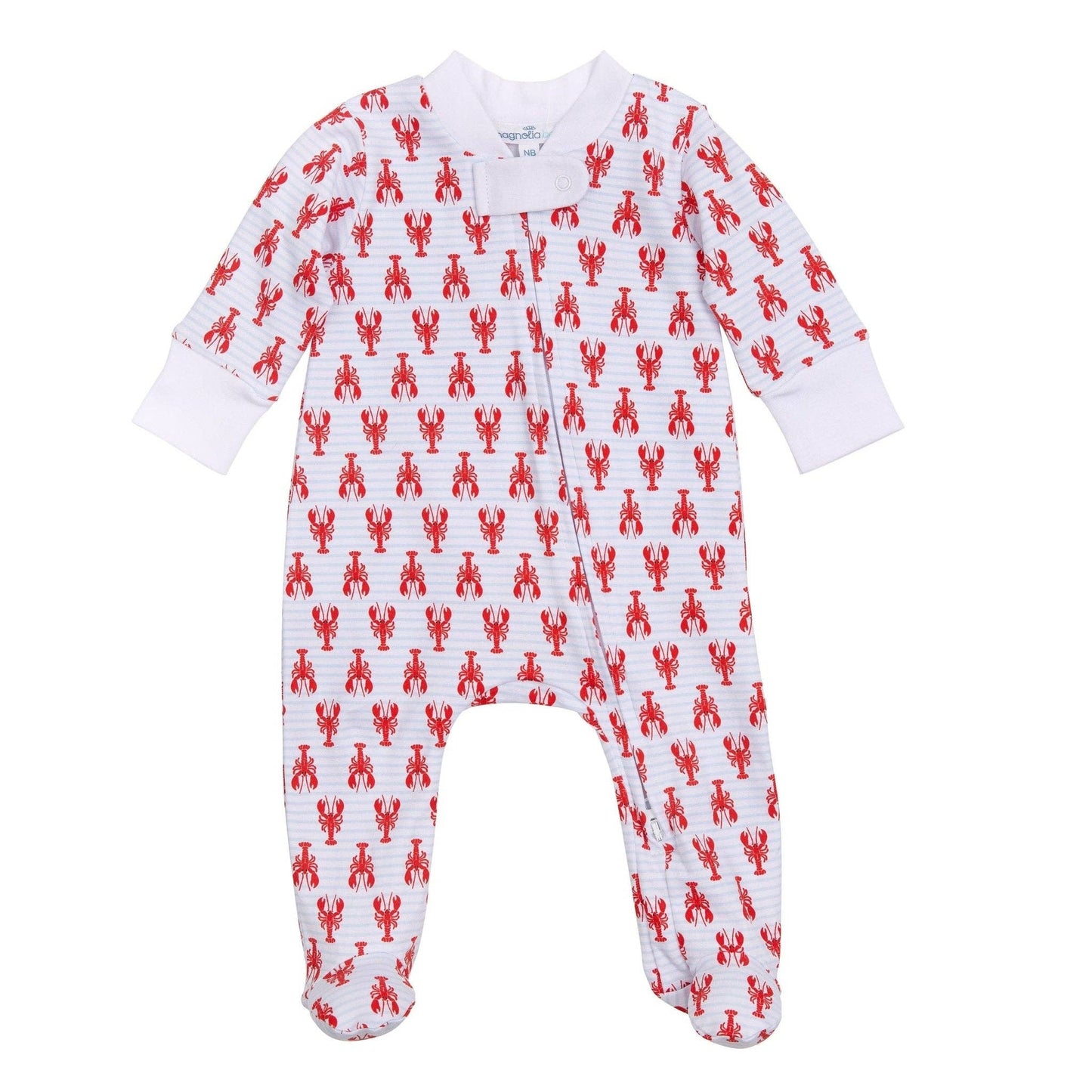 Lil' Snappers Print Zip Footie