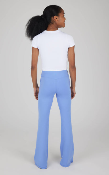Girls Lux Everyday Waist Band Ruching Flared Pant