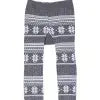 Gray Winter Moose Cotton Baby and Toddler Leggings