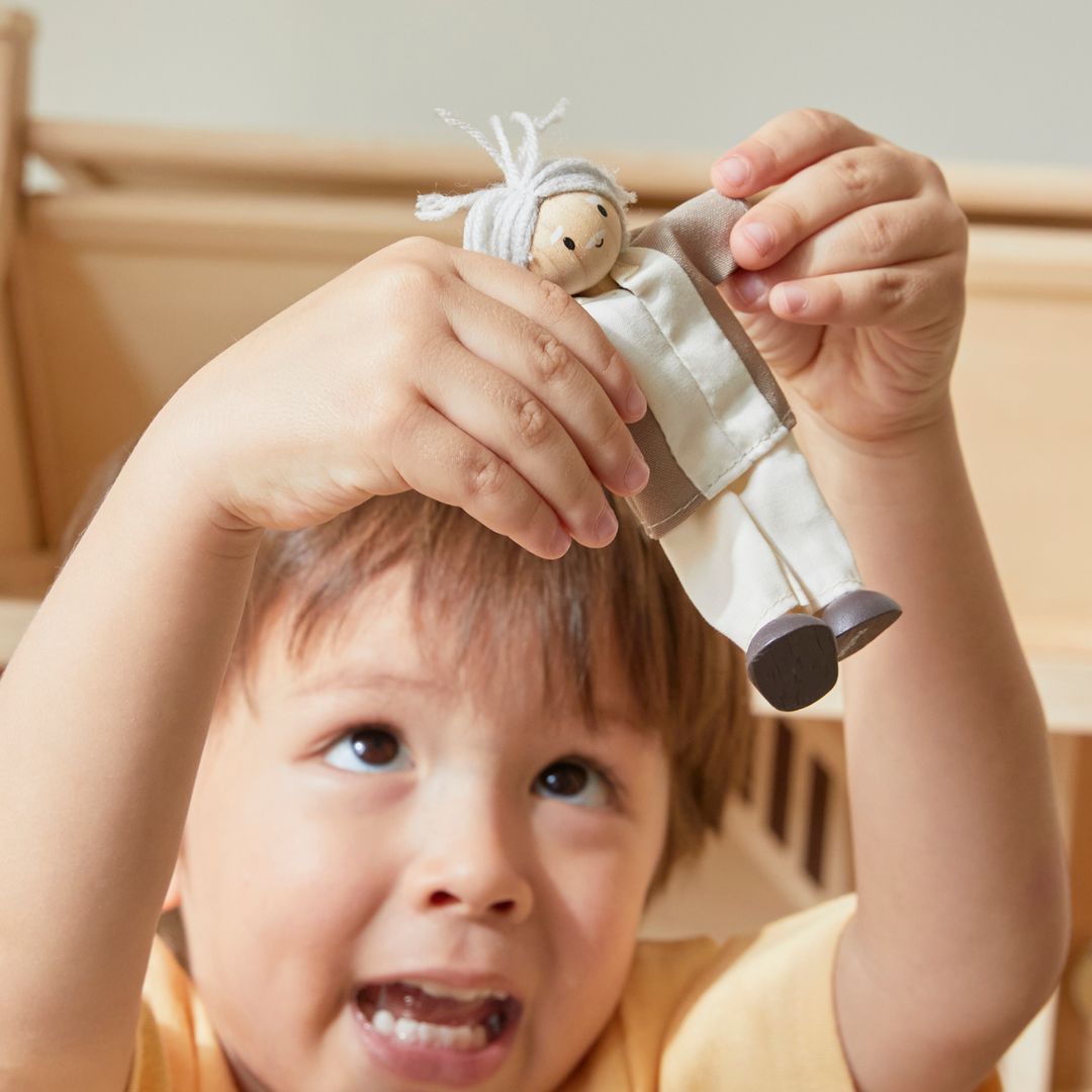 Grandfather Dollhouse Figure - Fair Skin Tone