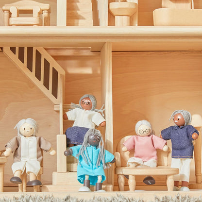 Grandmother Dollhouse Figure - Medium Skin Tone