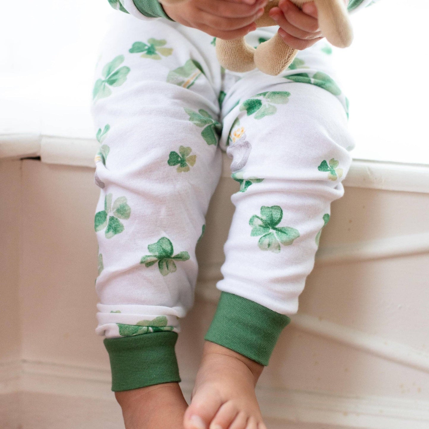 Happy Go Lucky Organic Cotton Two-Piece Pajamas