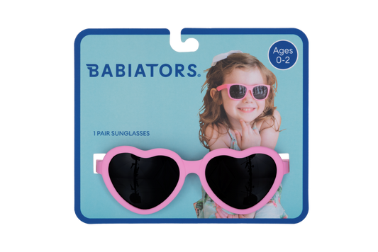 Light Pink Heart  Kids Sunglasses