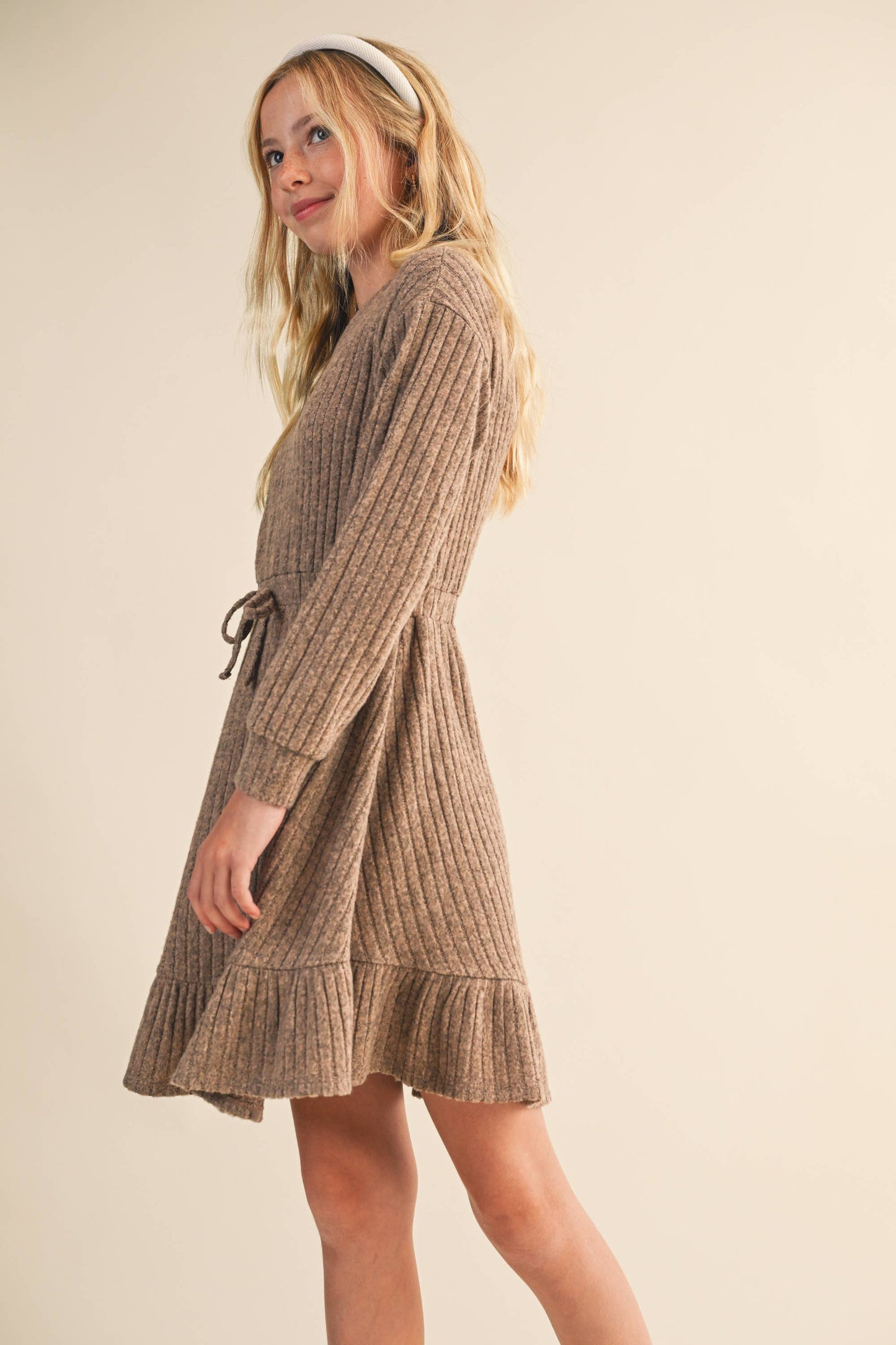TWEEN KIDS GIRLS HACCI LONG SLEEVE DRESS