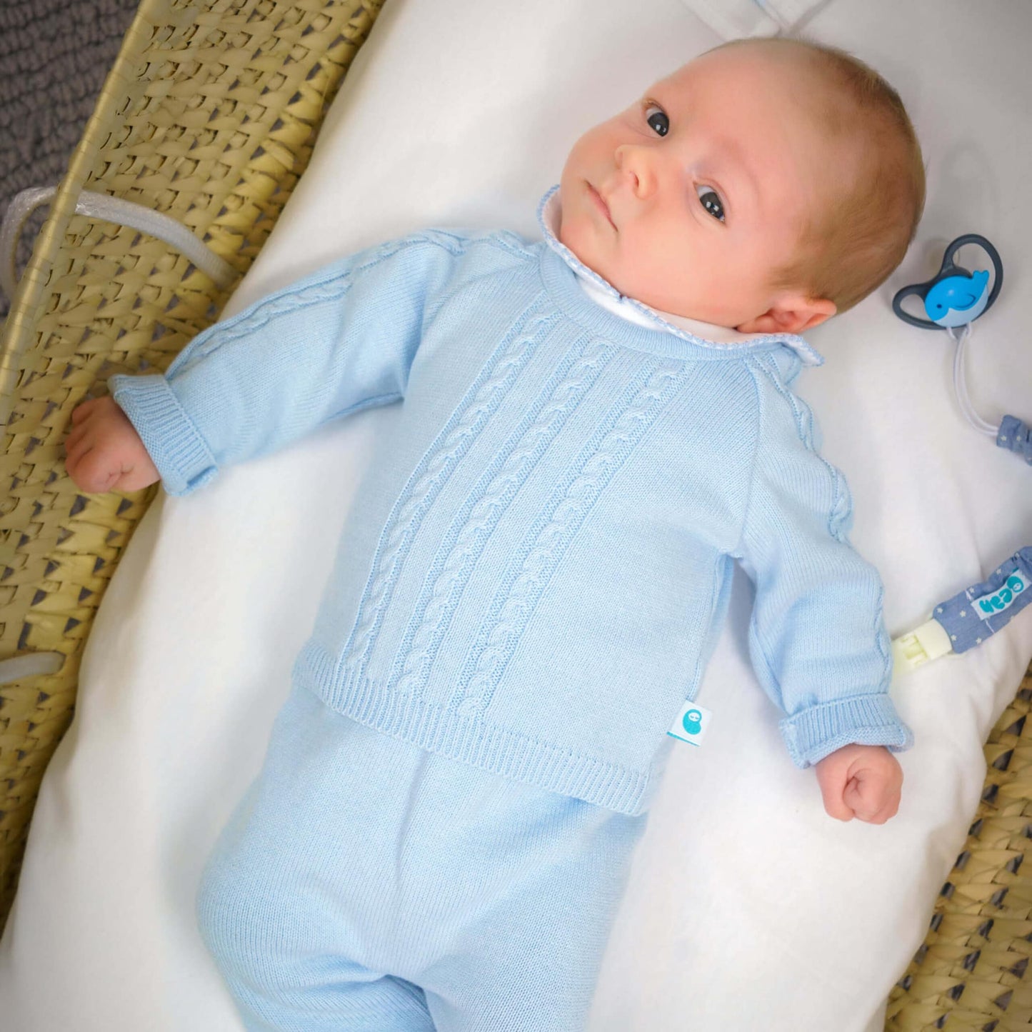 Baby Cotton Knitted Sweater and Pants Set