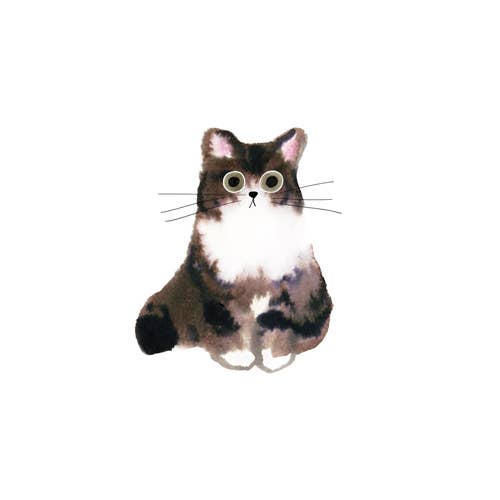 Curious Cat Tattoo Pair