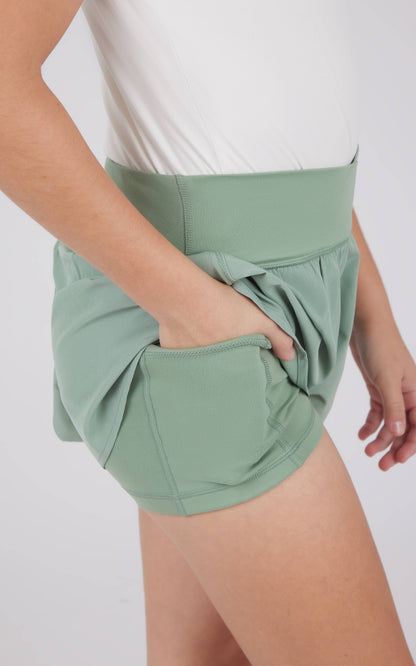 Girls Crossover Hybrid Short with Inner Pant