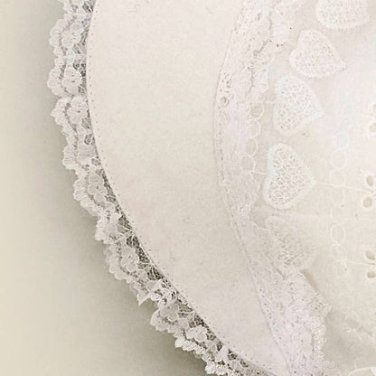 Heart Eyelet Baby Sunbonnet