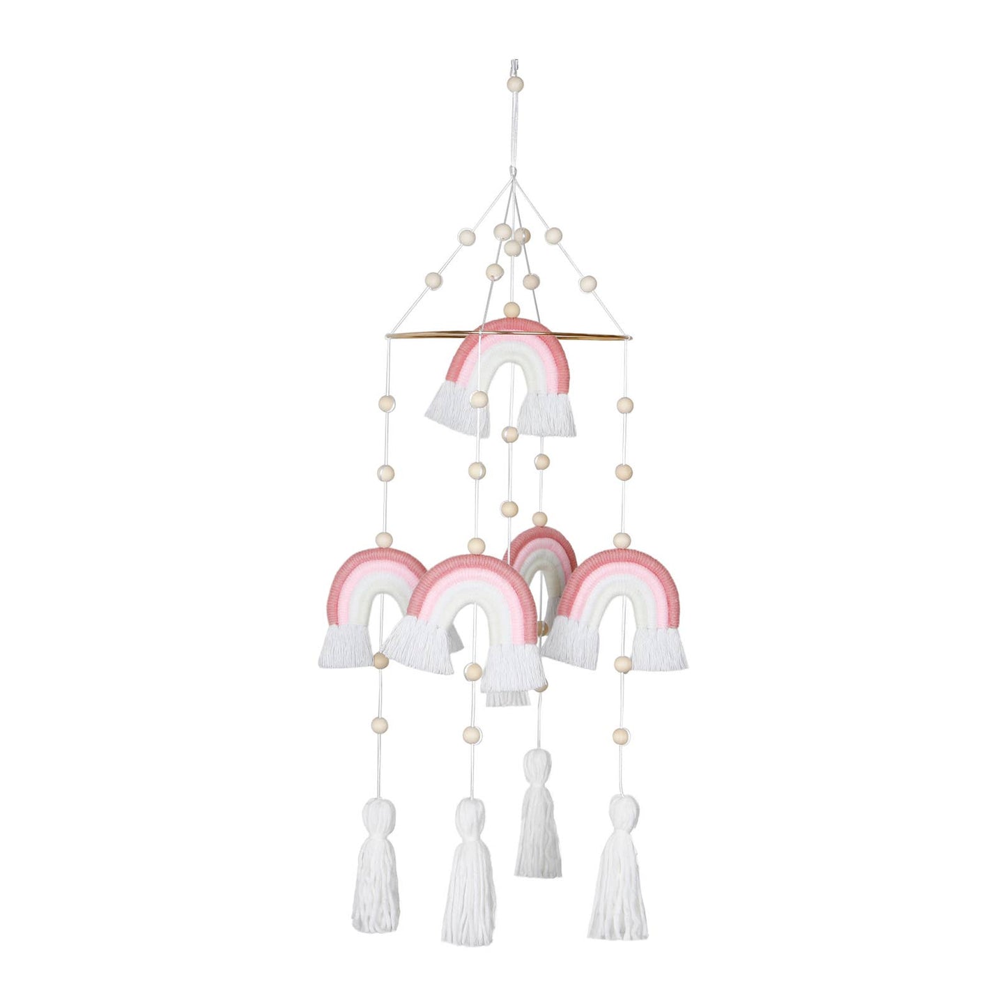 Handmade Rainbow Hanging Baby Crib Mobile For Nursery Room