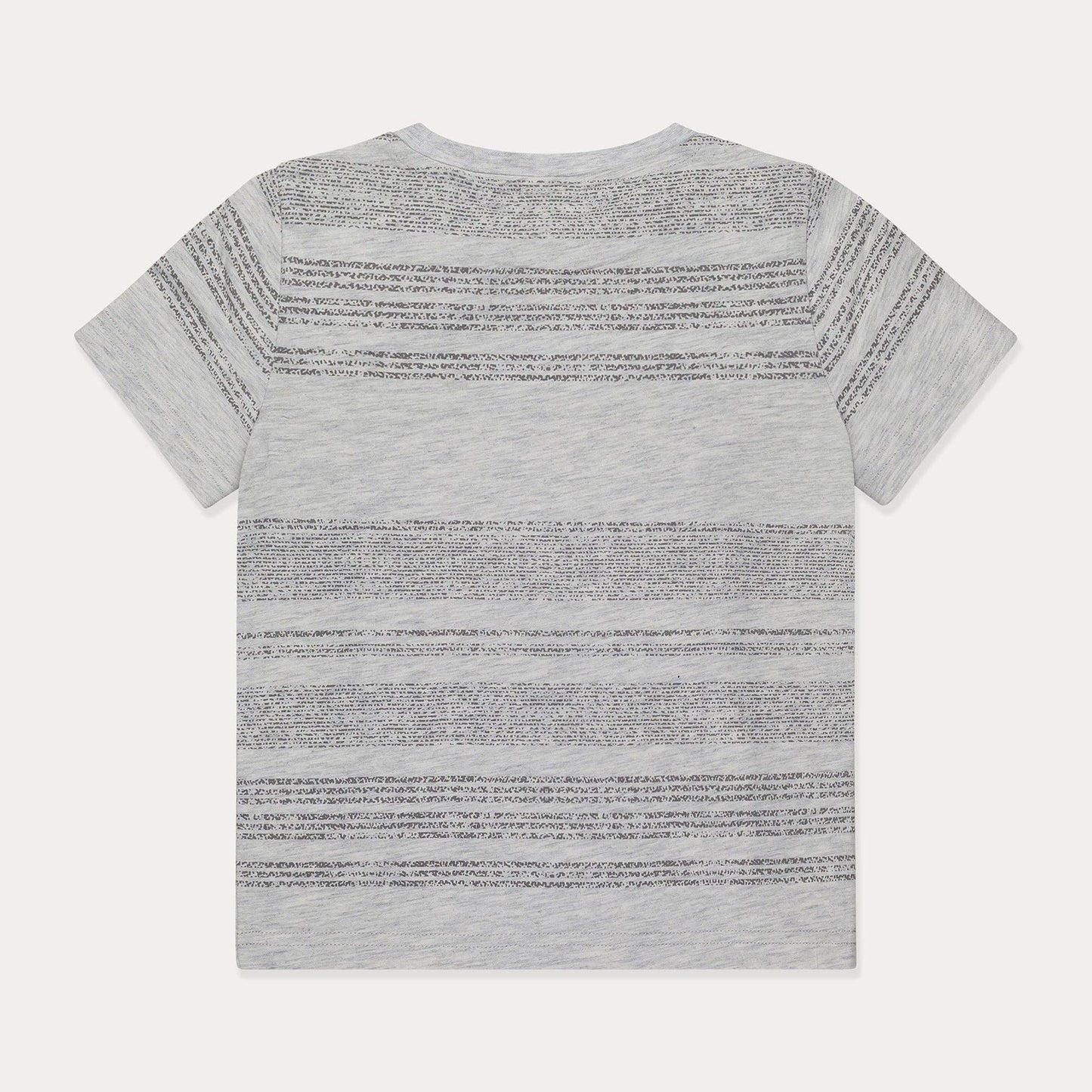 Cotton Striped Tee, Gray