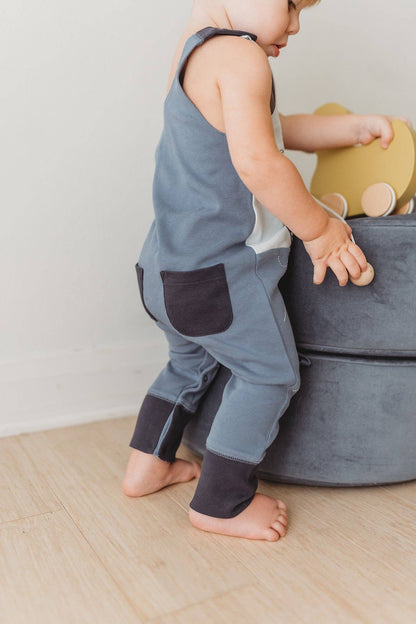 Sailboat | Organic Applique Harem Romper