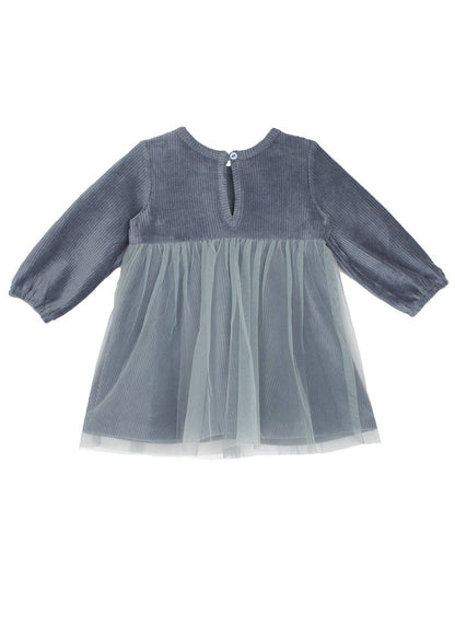 Skylar Blue Suede Dress