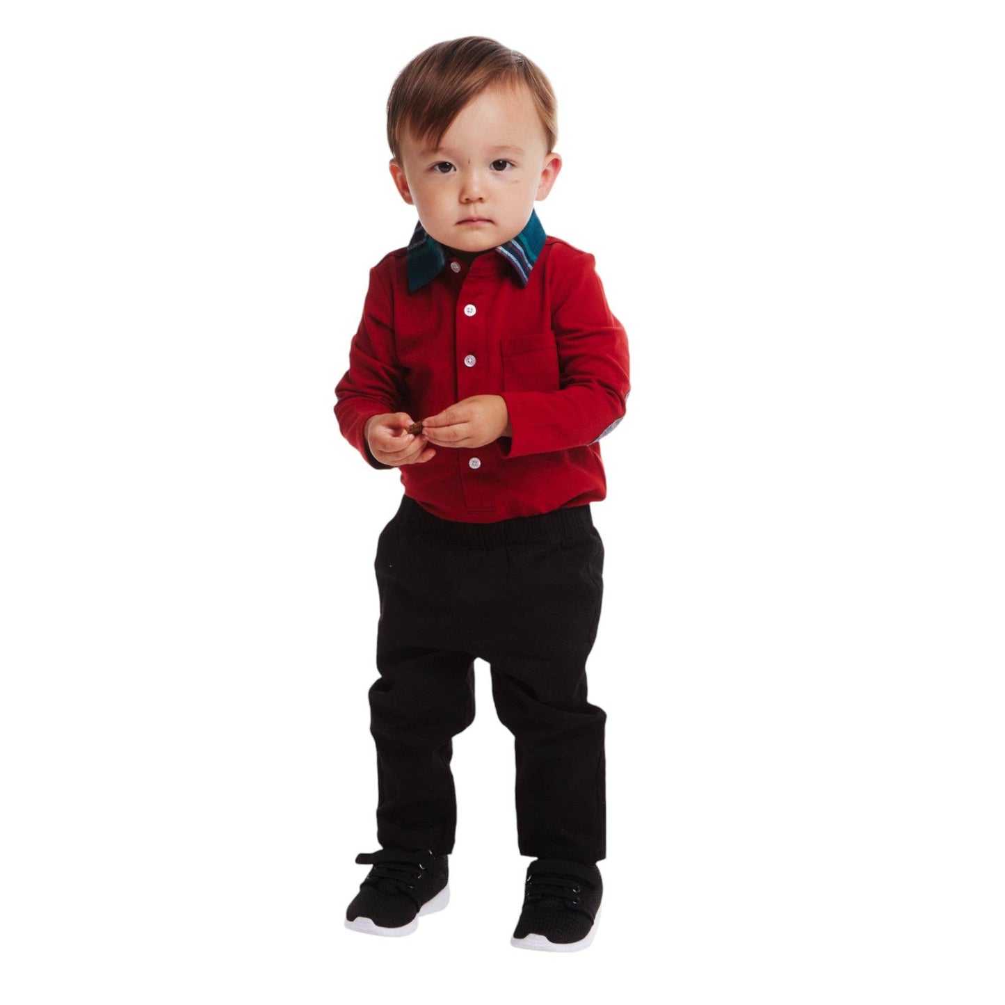 Infant 2-Piece Polo Shirtzie® Set | Red Holiday Christmas