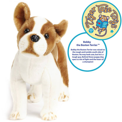 Bobby The Boston Terrier| 15 Inch Stuffed Animal Plus
