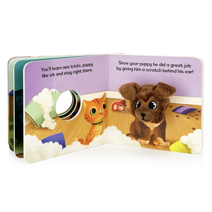 Puppy Love Interactive Finger Puppet Board Book