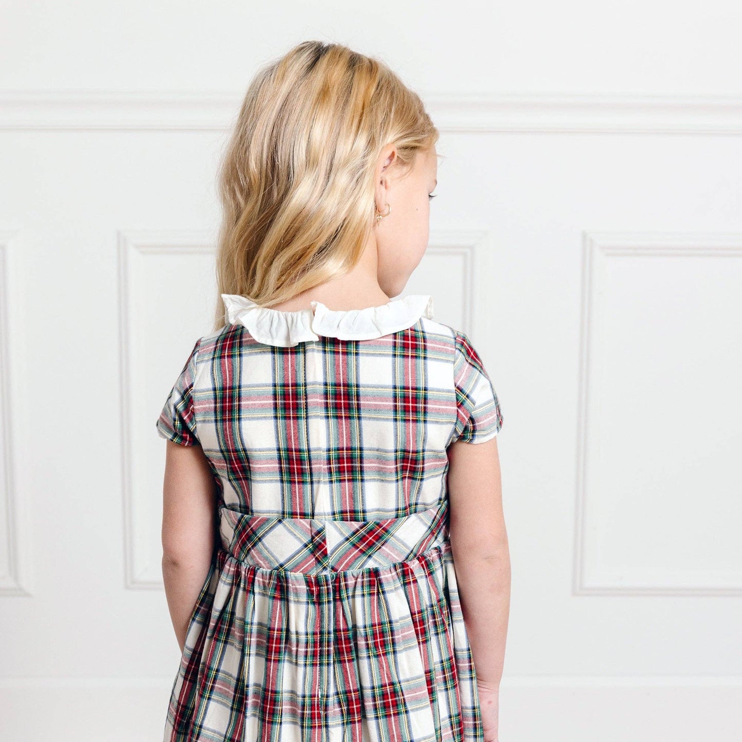 Ruffle Collar Organic Party Dress