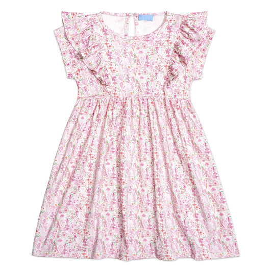 Pink Birth Flowers Lily Play Dress