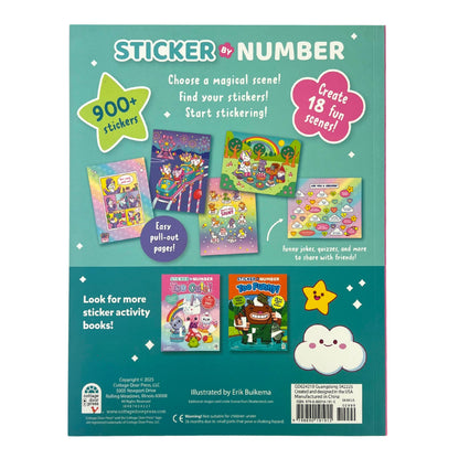 Sticker by Number Too Magical! Activity Book for Kids