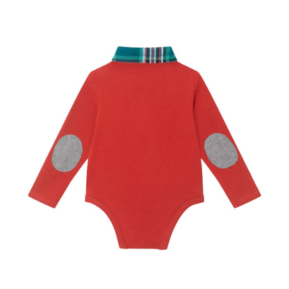 Infant 2-Piece Polo Shirtzie® Set | Red Holiday Christmas