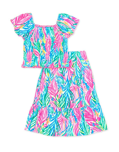 Tropical 2 Piece Skirt Set