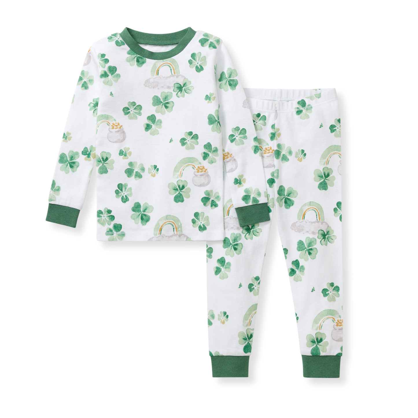 Happy Go Lucky Organic Cotton Two-Piece Pajamas