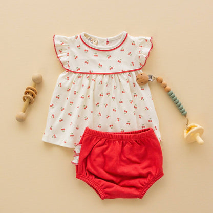 Cherry Grove Ruffle Diaper Cover Set