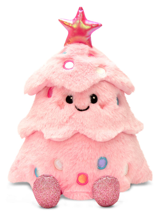 Pink Glitter Christmas Tree Plush