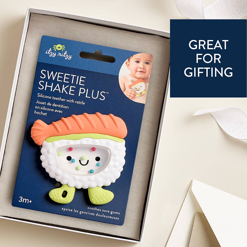*NEW OPTION* Sweetie Shake Plus™ - Teething + Rattle Toy: Croissant