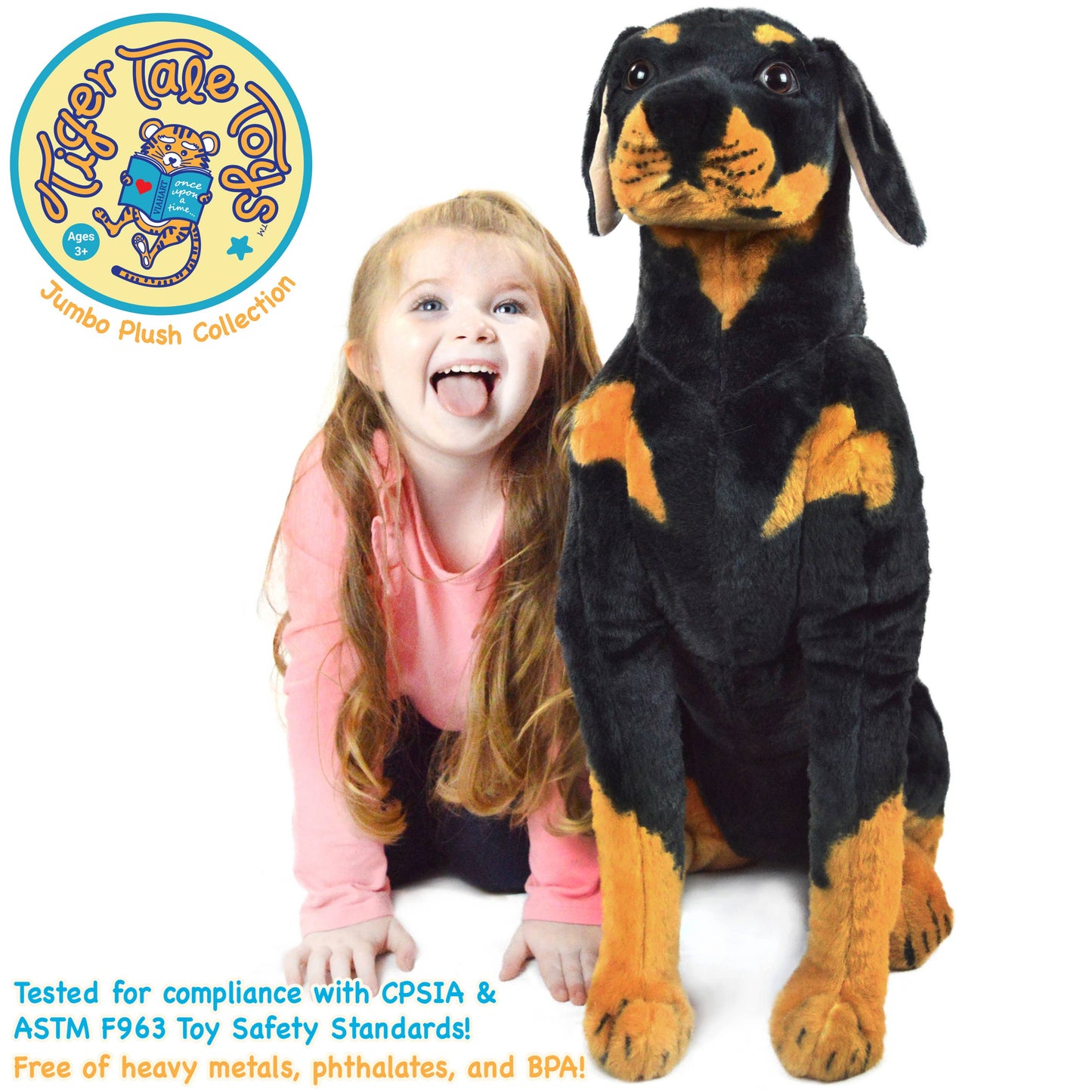 Robbie The Rottweiler | 27 Inch Stuffed Animal Plush