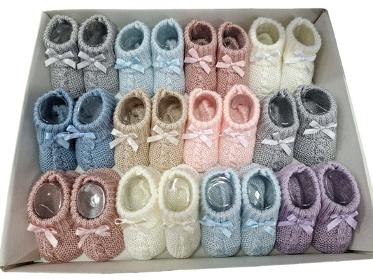 Knit Baby Booties