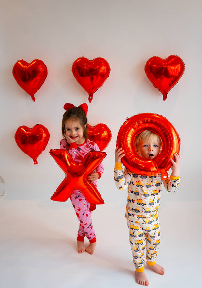 Valentine's Day Love Letters Two-Piece Bamboo Pajamas