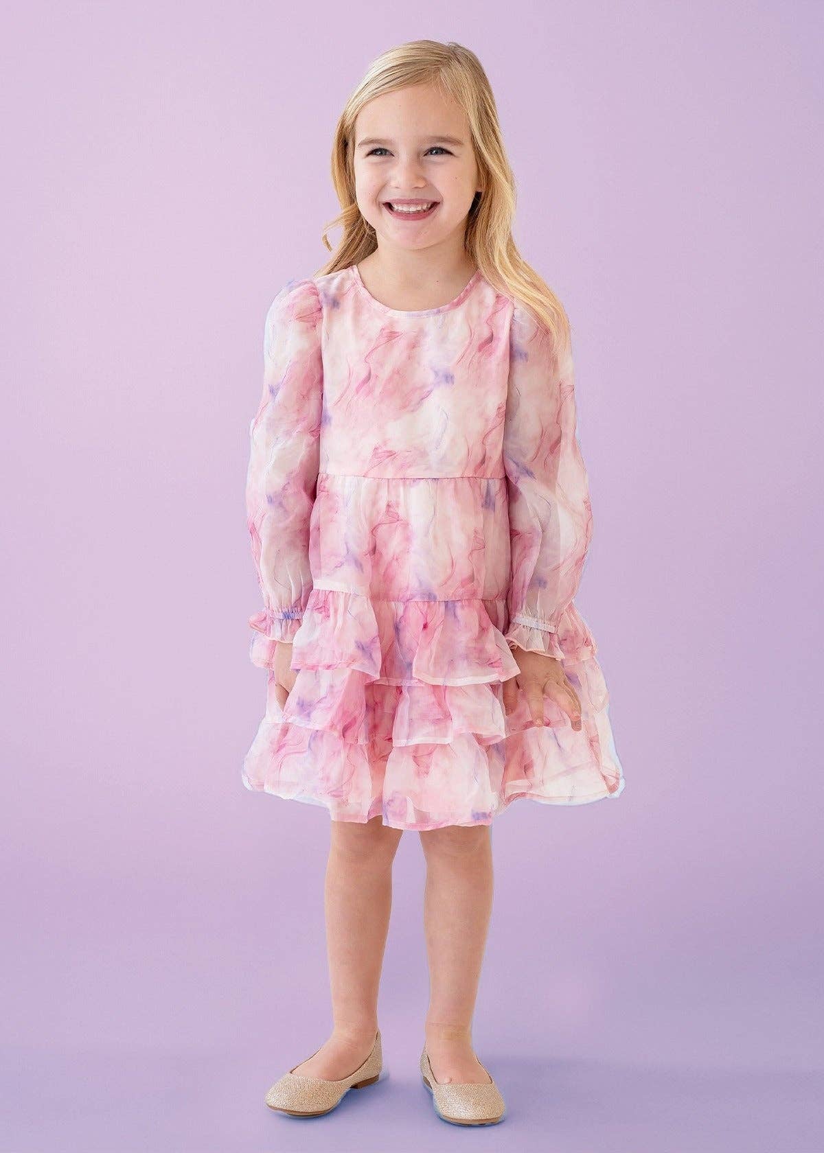 Berry Swirl Watercolor Dress