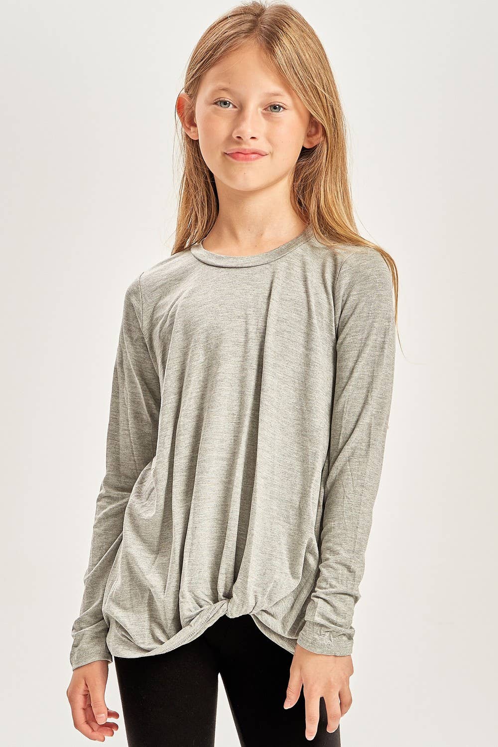 Twisted Knot Long Sleeves Top