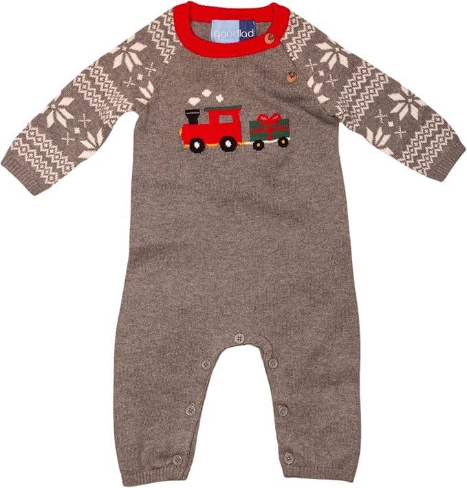 Holiday Train Sweater One-Piece