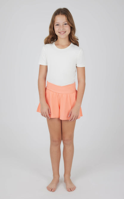 Girls Crossover Hybrid Short with Inner Pant