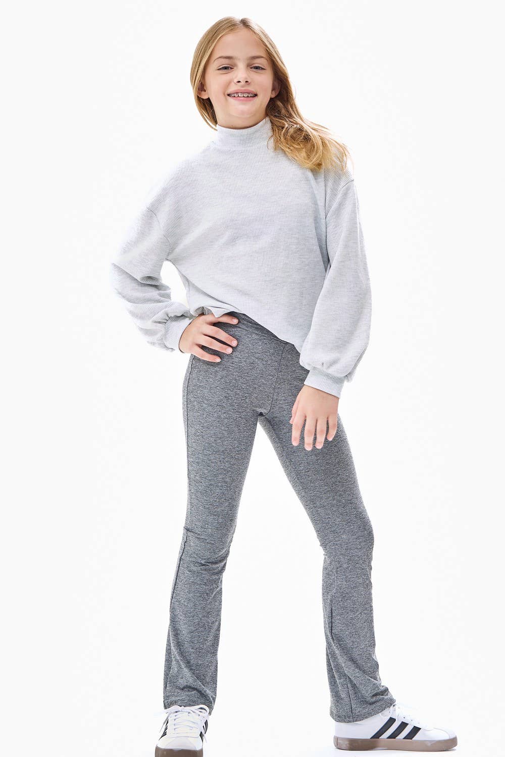 Thermal Knit Mock Neck Sweater