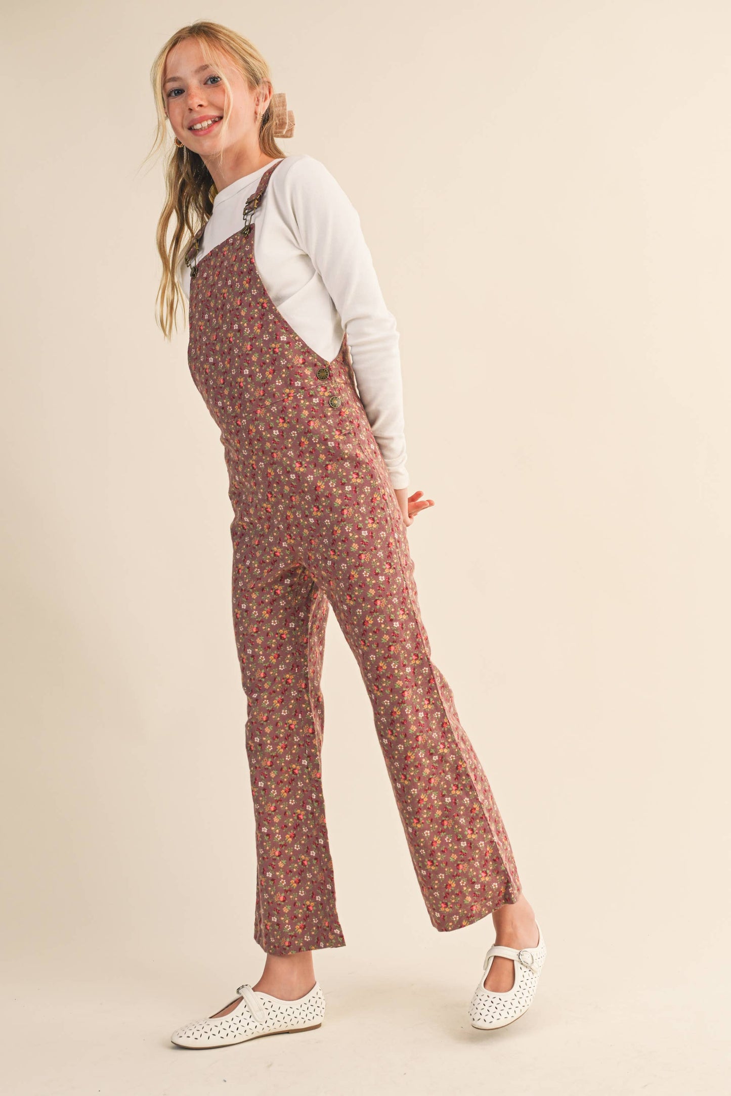 Autumn Floral Overalls