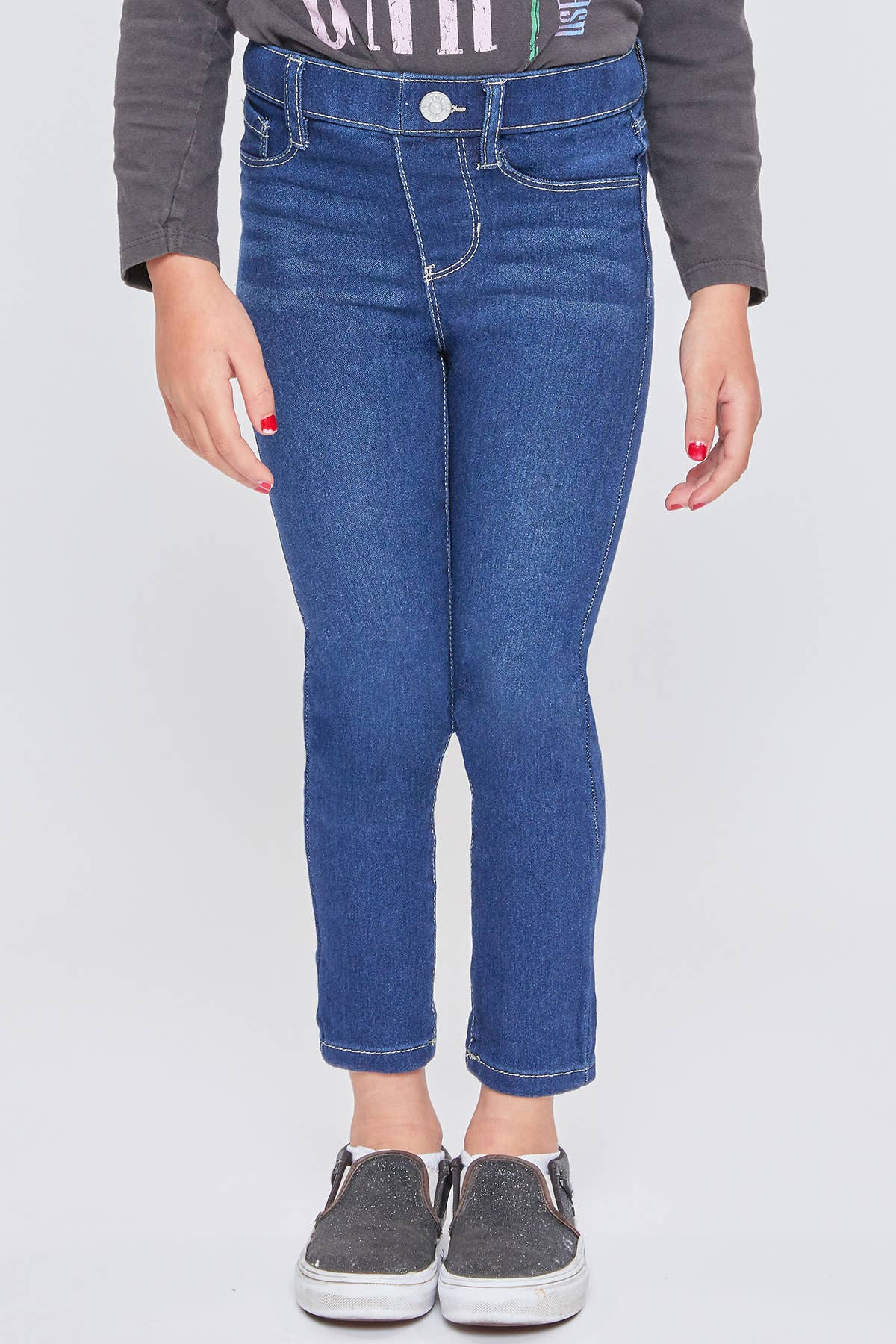 Faux Front Pull On Skinny Jean