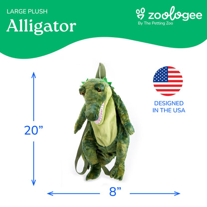 Plush Animal Backpack Alligator 20" (50cm)