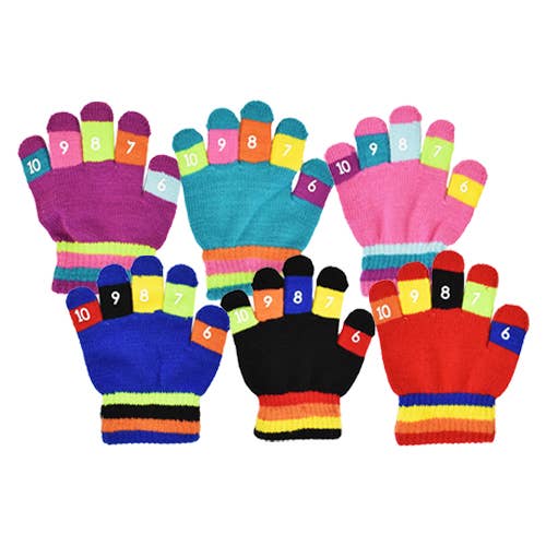 Boys/Girls Stretch Number Gloves