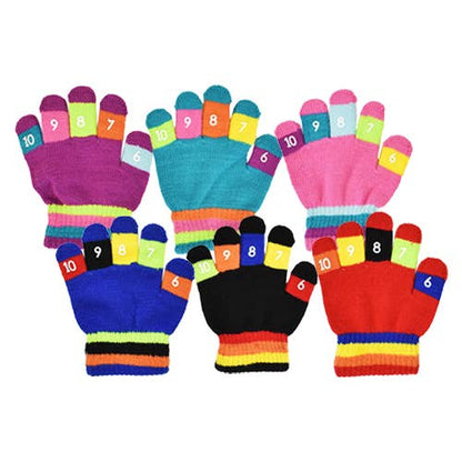 Boys/Girls Stretch Number Gloves