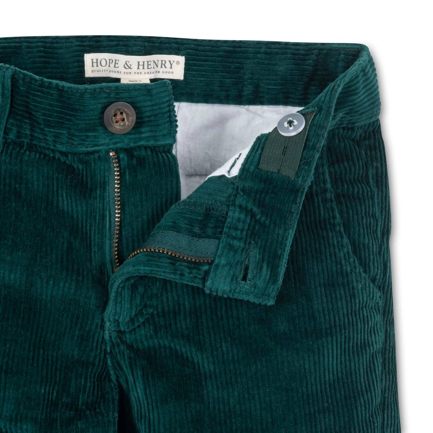 Green Corduroy Holiday Pant